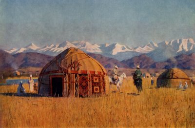 Kirgiz yourta a Chu folyó mellett, 1869-1870, 1965. alkotó: Vasily Vereshchagin