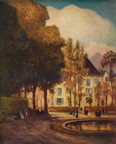 Dragon Basin, Versailles, 1915 alkotó: Vaughan Trowbridge