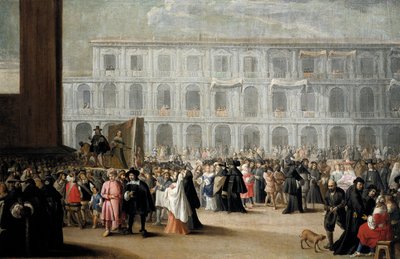 Karnevál a velencei Szent Márk téren alkotó: Venetian School