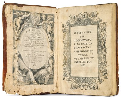 Marcus Vitruvius Pollio tíz könyve az építészetről, Fra Giovanni Giocondo szerkesztette, 1511 alkotó: Venetian School
