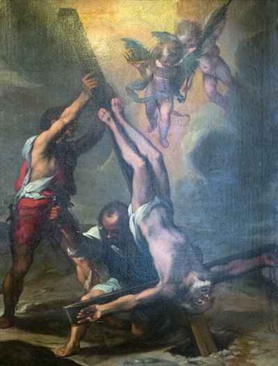 Szent Péter keresztre feszítése alkotó: Ventura di Arcangelo Salimbeni