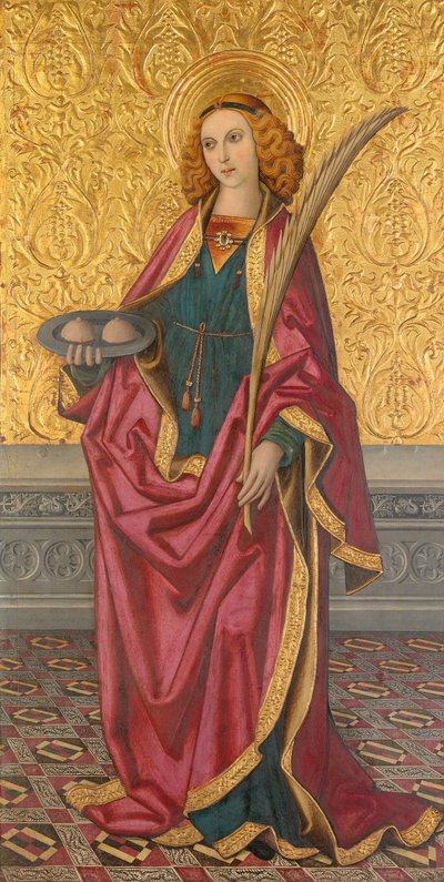 Szent Agata, 1500 körül alkotó: Vergós Workshop