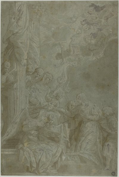 Szent Katalin misztikus házassága alkotó: Veronese (Paolo Caliari)