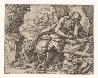 Szent Jeromos a vadonban alkotó: Vespasiano Strada (attributed to)