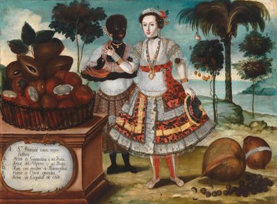 Nemes nő fekete rabszolgájával, 1783 körül (olaj, vászon) alkotó: Vicente Alban