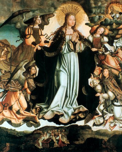 Szűz mennybemenetele, c1491-1518 alkotó: Vicente Gil
