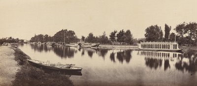 Bárkák Oxfordban, 1862. alkotó: Victor A Prout