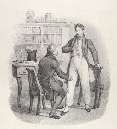 Pasas. VIII: Hogy doktor úr! Mit, doktor, 1824. alkotó: Victor Adam