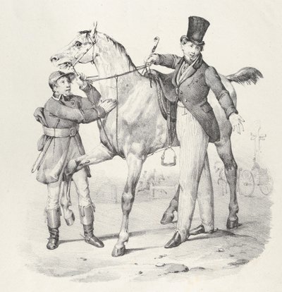 Pasas. VI: Nem tudtam járni, már nem járok sehol, 1824.. alkotó: Victor Adam