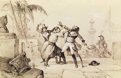 Kleber tábornok meggyilkolása egy fanatikus által, 1800. június 14 alkotó: Victor Adam