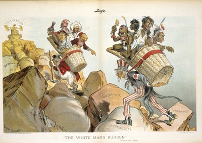 "A fehér ember terhe" alkotó: Victor Gillam
