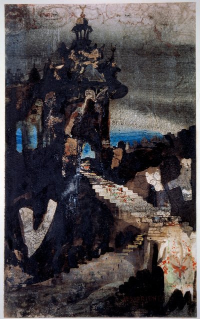 Les Orientales Victor Hugo (1802-1885) tollat, gouache-t és akvarellt rajzol 1855-1856. Paris, B.N. alkotó: Victor Hugo