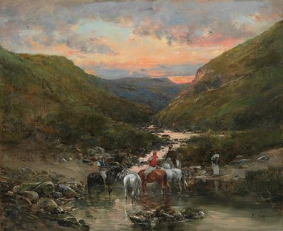 Szurdok Biskra mellett, 18901900. alkotó: Victor Huguet