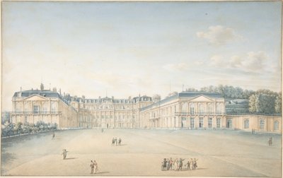 A Saint-Cloud-i kastély udvara alkotó: Victor Jean Nicolle