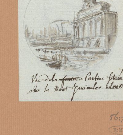De Aqua Paolo, der Brunnen auf dem Janiculus alkotó: Victor Jean Nicolle