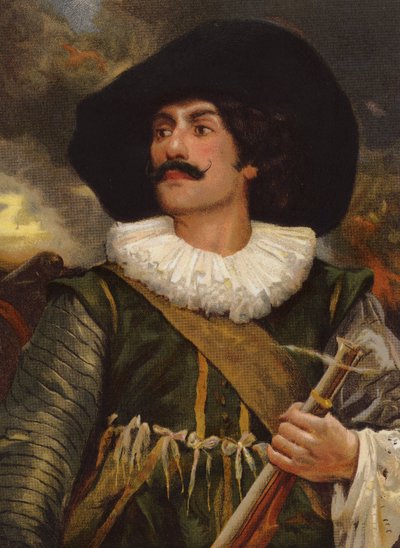Egy lovas portréja (chromolitho) alkotó: Victor John Robertson