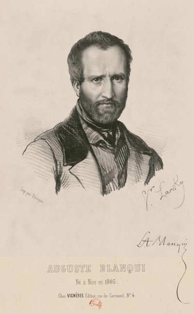 Louis-Auguste Blanqui portréja 1805-1881, 1849. alkotó: Victor Larsky
