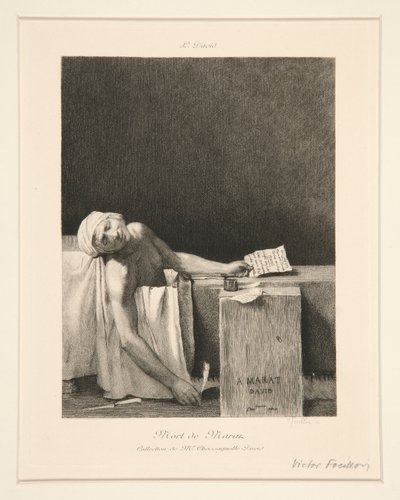 Marat halála alkotó: Victor Louis Focillon