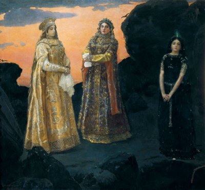 Három földalatti király cár. Viktor Vasnyecov festménye alkotó: Victor Mikhailovich Vasnetsov