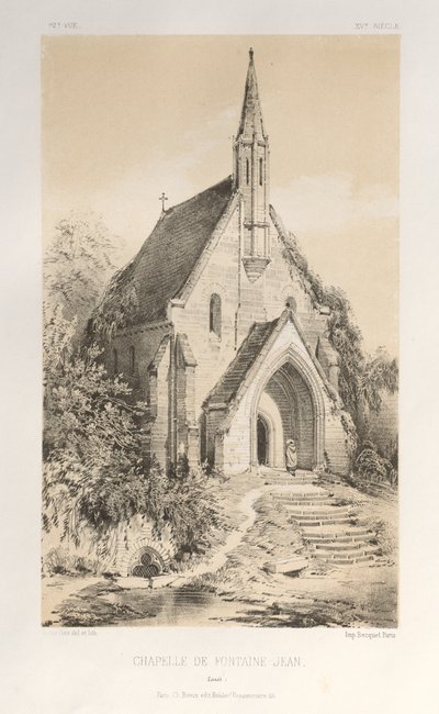 ...Pl.22, Chapel of Fontaine-Jean Loiret, megjelent 1860. alkotó: Victor Petit