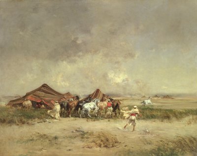 Arab tábor, 1872 alkotó: Victor-Pierre Huguet