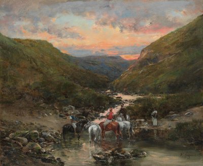 Szakadék Biskra közelében alkotó: Victor-Pierre Huguet