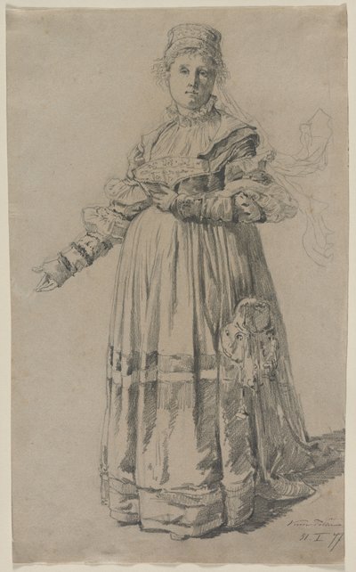 Álló nő, 1877. alkotó: Victor Tobler