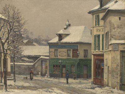 Hóhatás a külvárosokban, 1875-85 körül alkotó: Victor Vignon