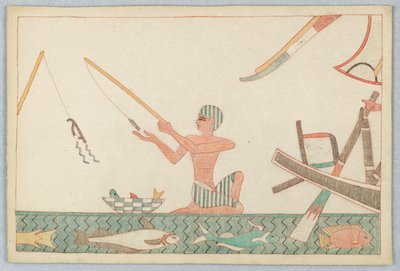 A kis hal és a halászember, Illusztráció Ezópus meséihez alkotó: Victor Wilbour