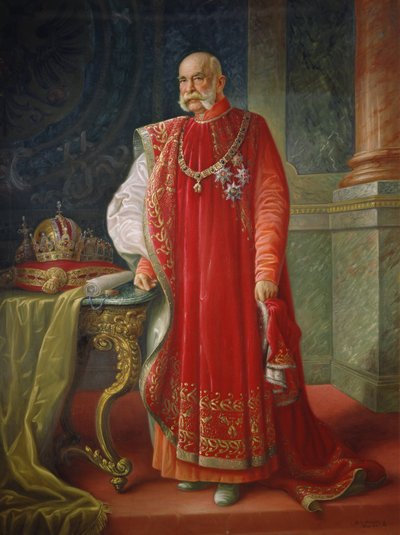 I. Ferenc József osztrák, 1916 körül (olaj, vászon) alkotó: Vienna Nedomansky Studio