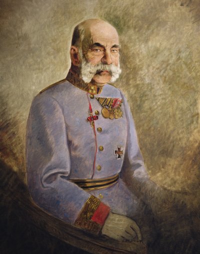 I. Ferenc József osztrák, 1916 körül (olaj, vászon) alkotó: Vienna Nedomansky Studio