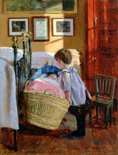 "The Watchful Eye", 1889 alkotó: Viggo Christian Frederik Vilhelm Pedersen