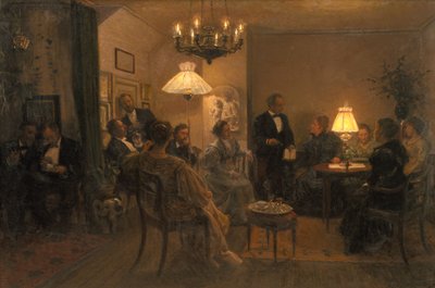 Esti buli a művészotthonban alkotó: Viggo Johansen