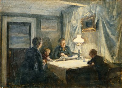 Este Skagenben (A művész családja) alkotó: Viggo Johansen