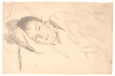 A művész felesége pihen alkotó: Viggo Johansen
