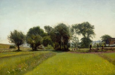 Gyerekek játszanak a mezőkön alkotó: Viggo Pedersen