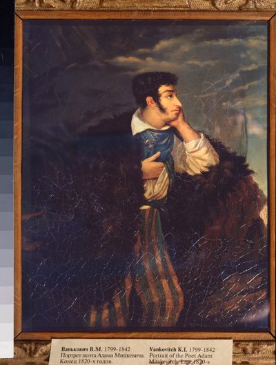 Adam Mickiewicz (1798-1855) költő portréja (A Mickiewicz költő portréja) - Vikenti Melkhiorovich Vankovich (1799-1842) festménye, olaj, vászon, 1820 vége, orosz művészet 19. század - Állami Tretyakov Galéria, Moszkva alkotó: Vikenti Melkhlorovich Vankovich