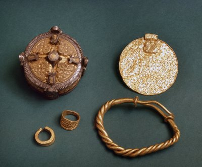 Viking ékszerek Gotlandból, Svédországból. 10. század. Stockholm, Historiska Museet alkotó: Viking