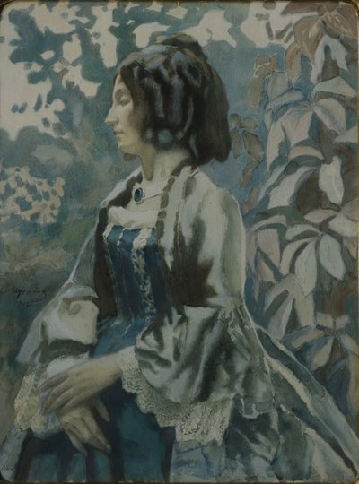 Egy hölgy portréja, 1902 alkotó: Viktor Elpidiforovich Borisov Musatov