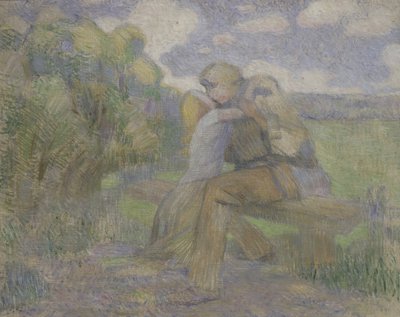 A csók, 1897 alkotó: Viktor Elpidiforovich Borisov Musatov