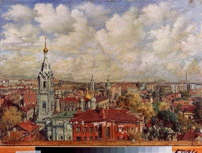 Moszkva (Oroszország) - Viktor Jakovlevics Jakovlev (1844-?) festménye, olaj, vászon, orosz művészet alkotó: Viktor Jakovlevich Yakovlev