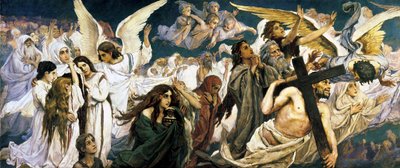A Paradicsom előtt, bal oldali rész, 1885-1896. alkotó: Viktor Mikhaylovich Vasnetsov