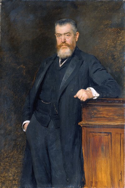 Az oktatási miniszter dr. Gustavus Marchet alkotó: Viktor Stauffer