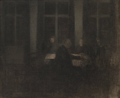 Este a szalonban alkotó: Vilhelm Hammershøi