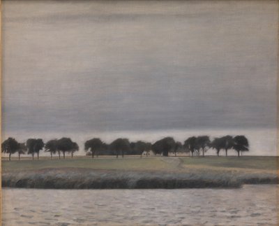 Előzetes tanulmány a "Solar Rain. Gentofte Lake" című filmhez alkotó: Vilhelm Hammershøi