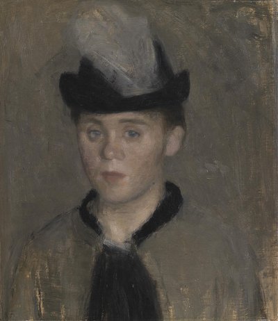 Ida Ilsted, a művész menyasszonya. Vázlat alkotó: Vilhelm Hammershøi