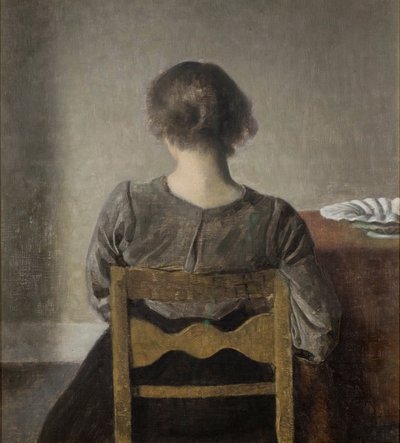 Pihenés alkotó: Vilhelm Hammershøi