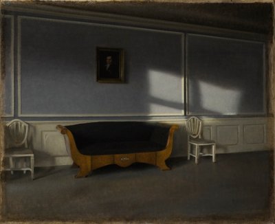 Napfény a szalonban III, 1905. alkotó: Vilhelm Hammershøi