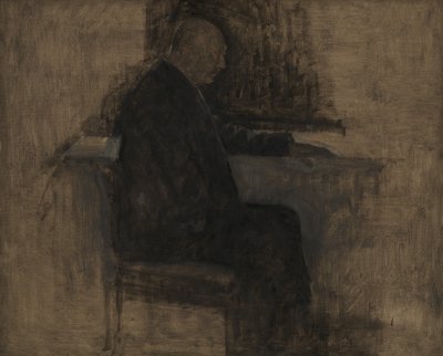 Thorvald Bindesbøll építész alkotó: Vilhelm Hammershøi