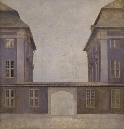 Az Asiatic Company épületei a koppenhágai St. Annæ utcából nézve alkotó: Vilhelm Hammershøi